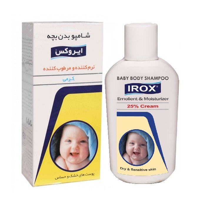 شامپو بدن بچه کرمی نرم کننده و مرطوب کننده ایروکس