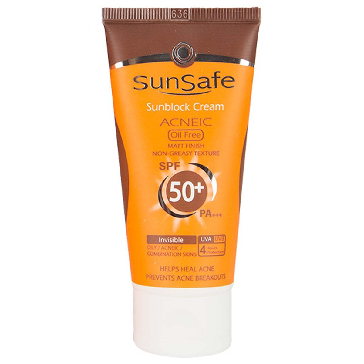 کرم ضدآفتاب SPF50 فاقد چربی سان سیف بدون رنگ
