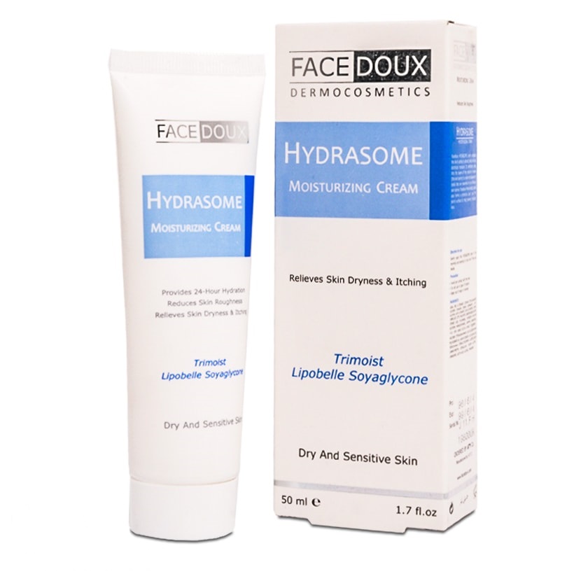 کرم مرطوب کننده و آبرسان صورت هیدرازوم فیس دوکس مناسب پوست های خشک و حساس 50 میل