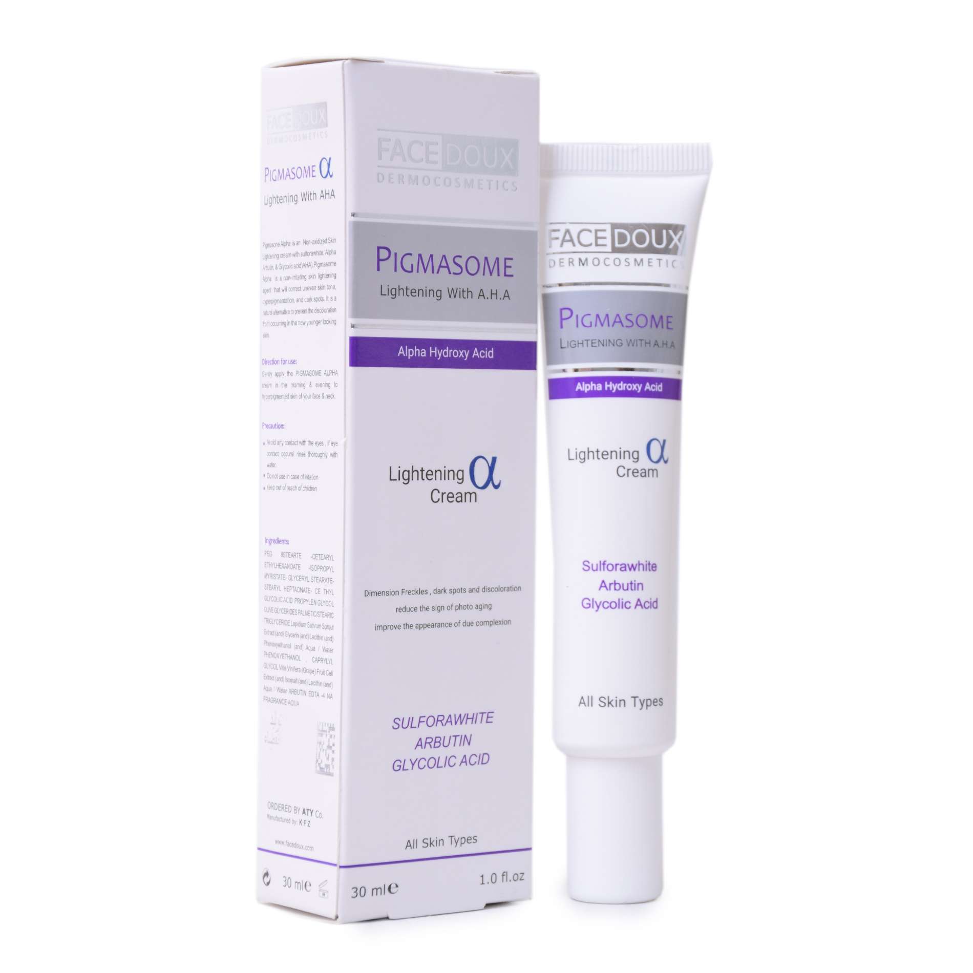 کرم پیگمازوم ضد لک حاوی A.H.A فیس دوکس 30 میل