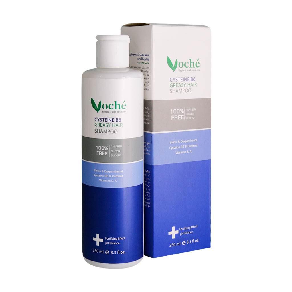 شامپو تقویت کننده موی چرب حاوی ویتامین B6 و سیستین وچه 250 میل