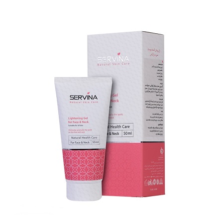 ژل روشن کننده پوست صورت و گردن سروینا