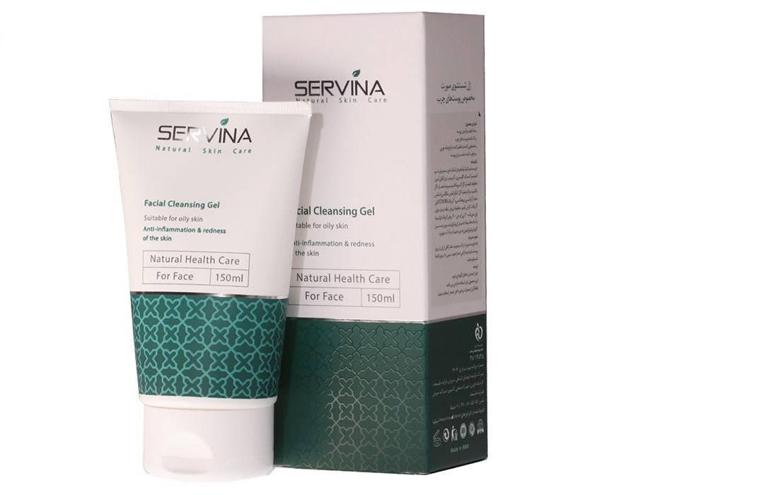 ژل شستشوی صورت سروینا مناسب پوست چرب