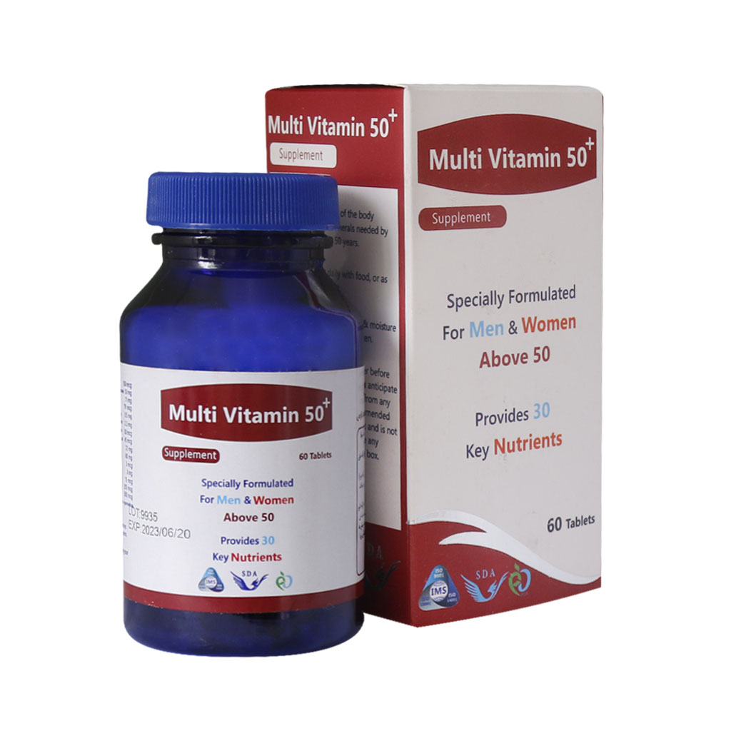 قرص مولتی ویتامین بالای 50 سال سیمرغ دارو 60 عددی