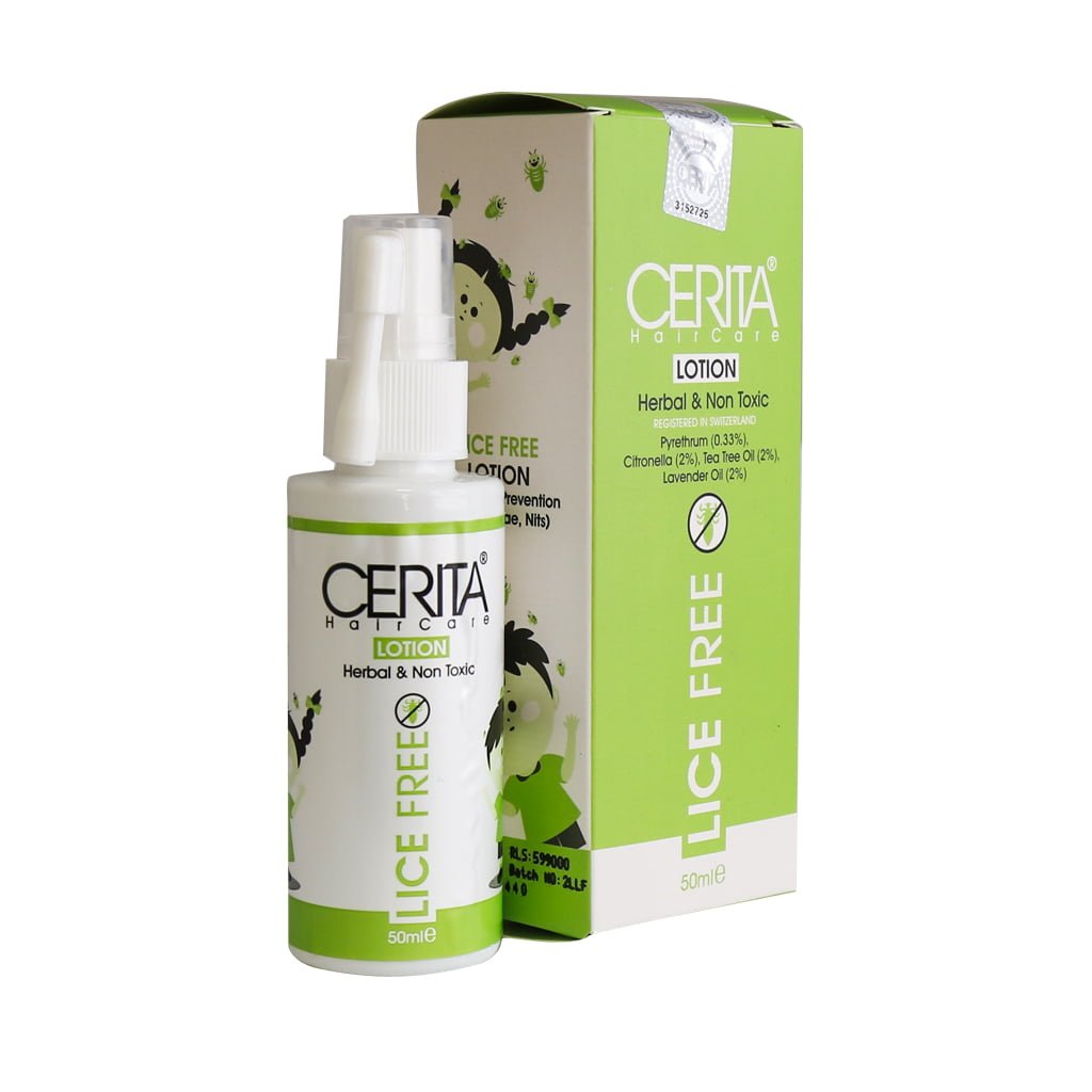 لوسیون ضد شپش لایس فری سریتا 50 میل مناسب انواع مو