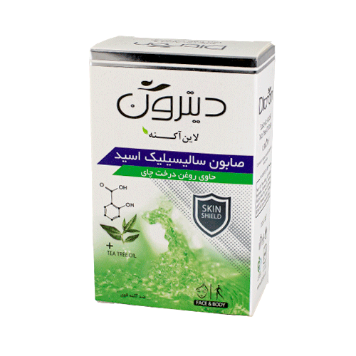 صابون ضد آکنه قوی سالیسیلیک اسید و روغن درخت چای دیترون 110 گرم