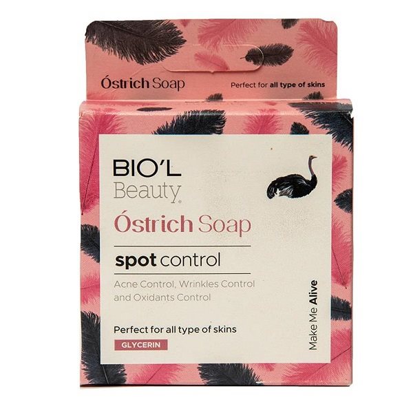 صابون روغن شتر مرغ پاک کننده آرایش بیول 100 گرم