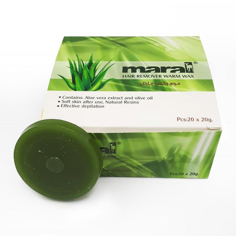 موم وکس آلوئه ورا سکه ای مارال 20 عدد 20 گرم
