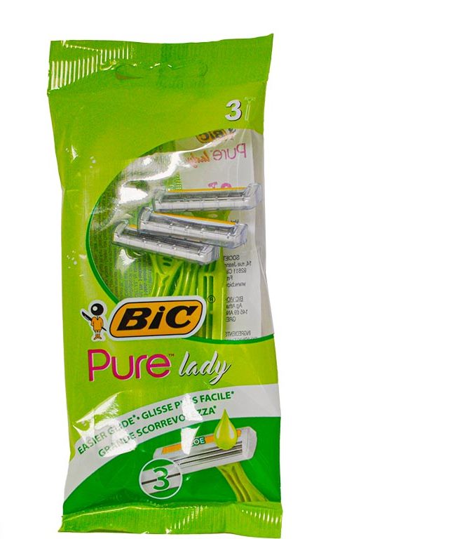 تیغ 3 لبه پیور مخصوص خانم ها بیک 3 عددی