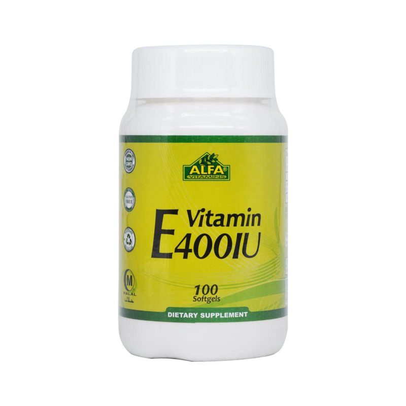 کپسول ویتامین ای 400 آلفا 100 عددی