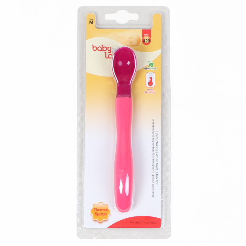 قاشق کودک سیلیکونی حرارتی بی بی لند کد 429