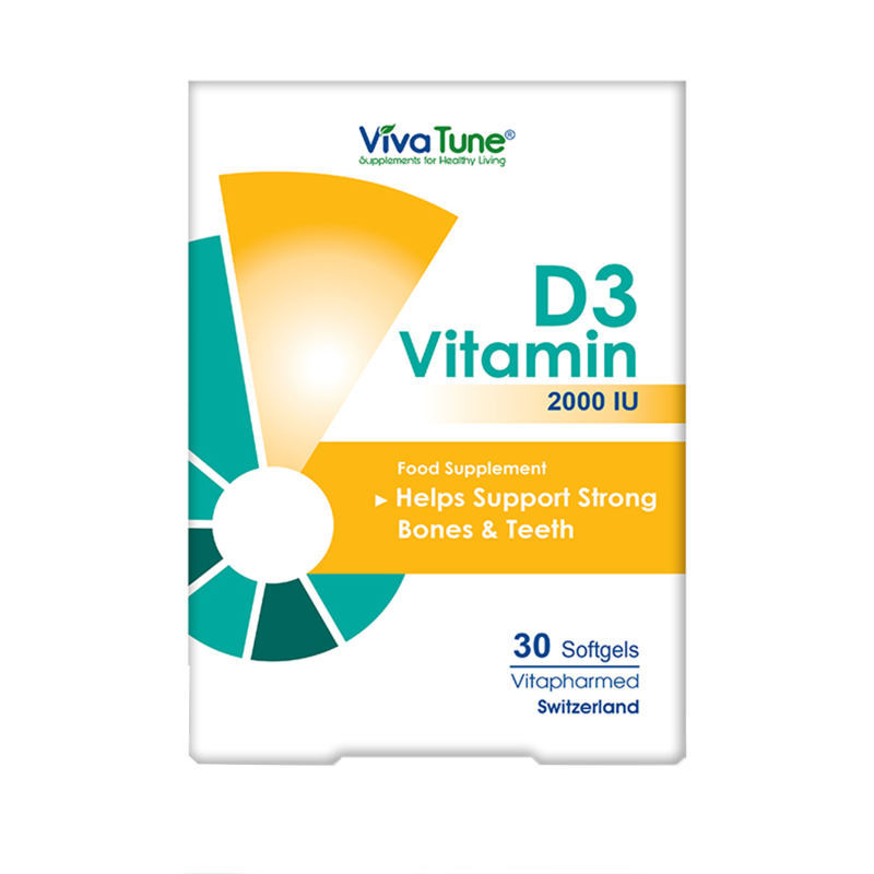 سافت ژل ویتامین د3 2000 ویواتیون 30 عددی