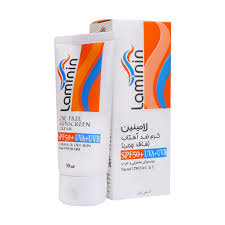 ضد آفتاب بی رنگ پوست چرب و مختلطspf50 لامینین