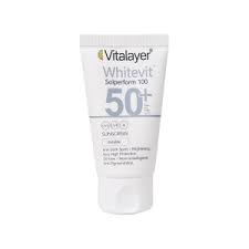 کرم ضد آفتاب ضد لک بی رنگ وایت ویت ویتالیر SPF50